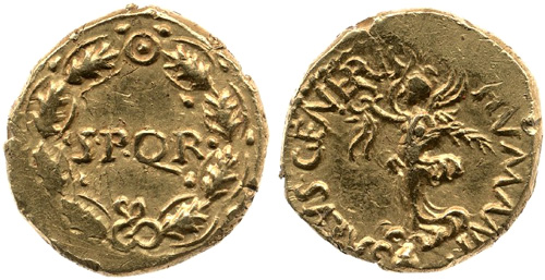 civil wars roman coin aureus